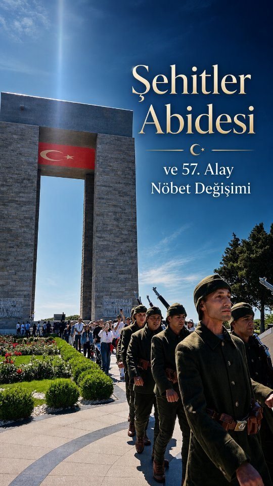 Şehitler Abidesi ve 57. Alay Nöbet Değişimi